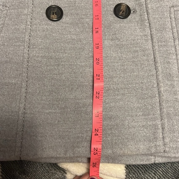 H&M Jacket Coat Women size 4 ladies warm winter pocket Double-Breasted Pea coat - Picture 11 of 17